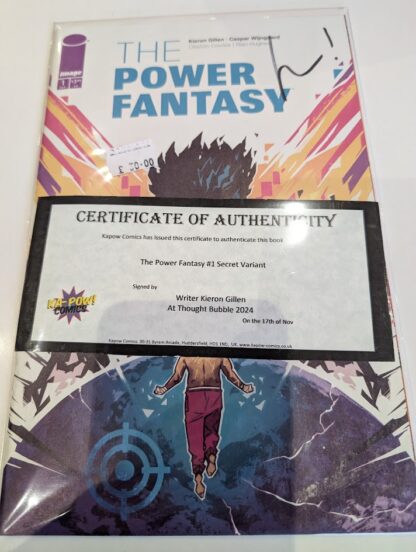 The Power Fantasy #1 Hidden Variant signed by Kieron Gillen