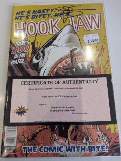 HookJaw #1 UK Exclusive Variant signed by Si Spurrier