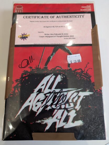 All Against All #1-5 Signed by Alex Paknadel & Caspar Wijngaard